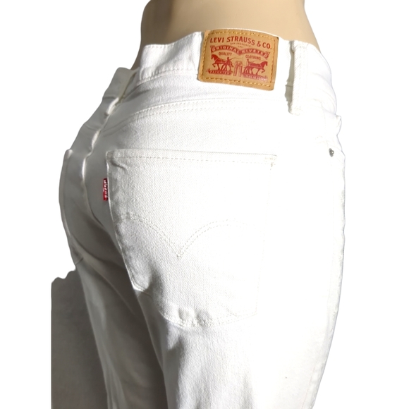 Levi’s Strauss  311 Skinny Filiform Embroidery White Jeans Size 30 - Picture 11 of 16